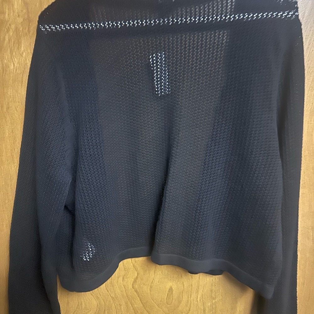 Talbots black open-front sweater NWT - Picture 2 of 3